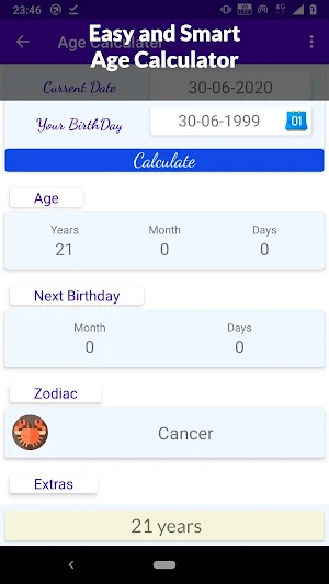 Age Calculator - Age calculator by date of birth Screenshot 1