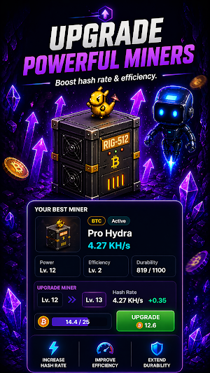 CryptoCore: Idle Pool Miner Screenshot 1