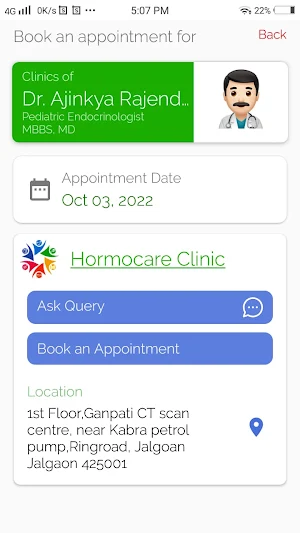 HormoCare :Endocrine clinic Screenshot 1