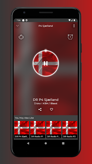 P4 Sjælland Radio App Screenshot 1