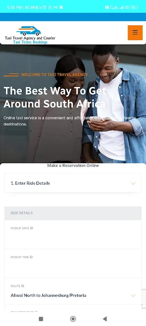 Taxi Travel Agency Screenshot 3