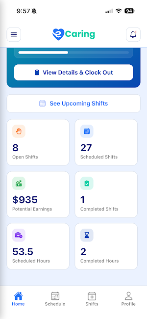 eCaring Staff 2.0 Screenshot 1