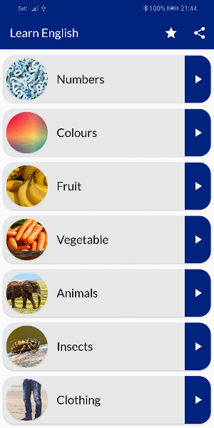 Learn English vocabulary free Screenshot 0
