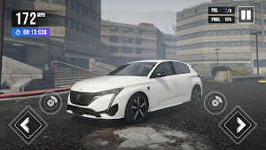 Car Game: City Drive Peugeot Screenshot 1