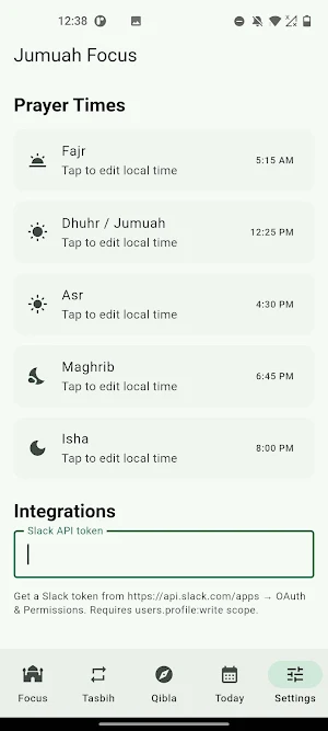 Jumuah Focus Screenshot 2