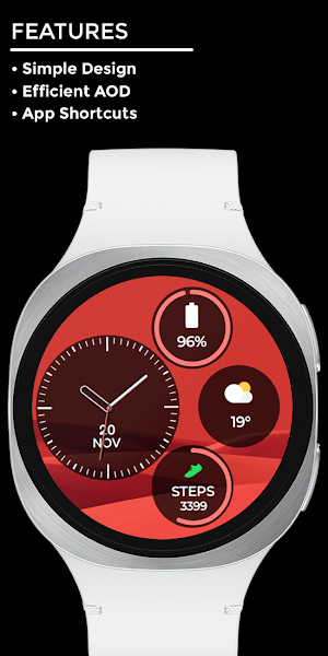 Night 127 - Analog Watch Face Screenshot 1