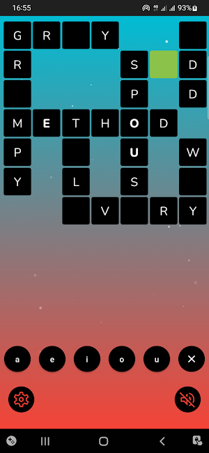 Vowel In - Fill Crossword Screenshot 1