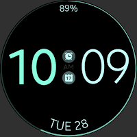 Battery v7 minimal watch face