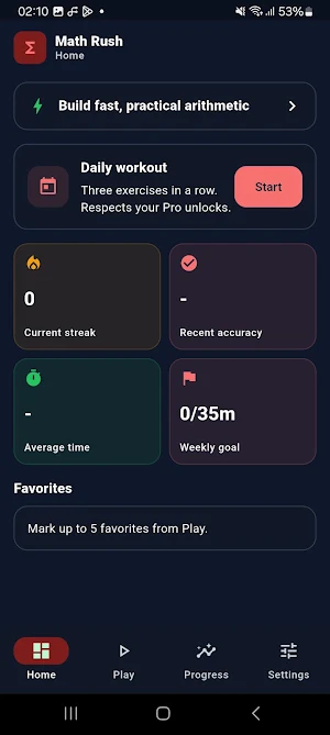 MathRush: Mental Math Games Screenshot 0