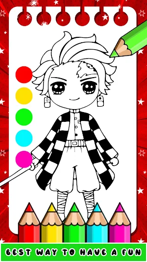 Tanjiro Coloring Demon Slayer Screenshot 0
