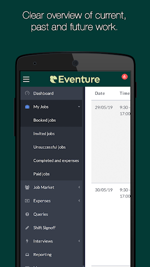 Eventure Staffing Screenshot 2
