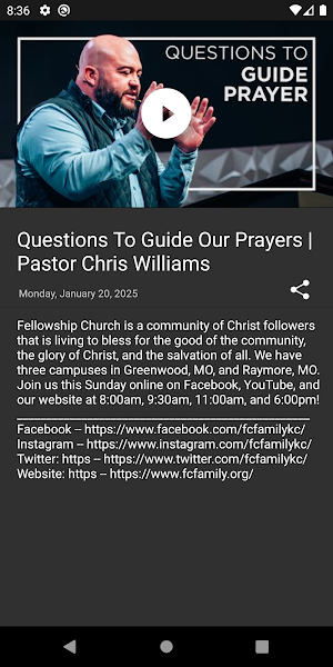 Fellowship Church Kansas City Screenshot 2