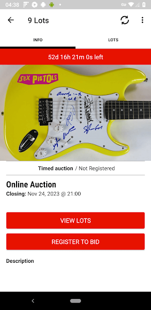 Eaton & Brennan Auctions Screenshot 1