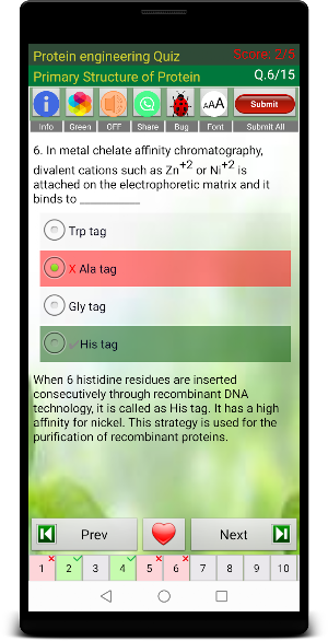Protein Engineering Quiz Screenshot 3