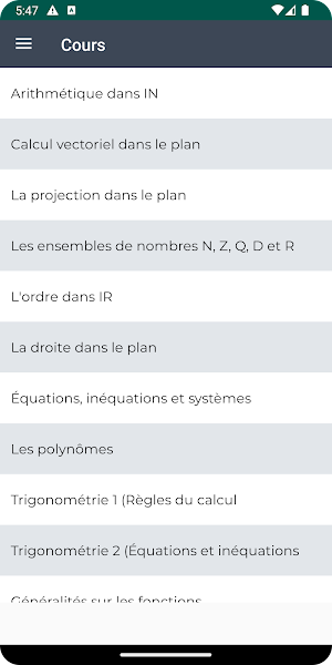 Math tronc commun Biof Screenshot 1