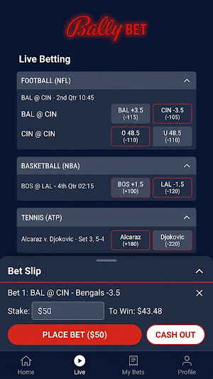 Bally Bet App Screenshot 2