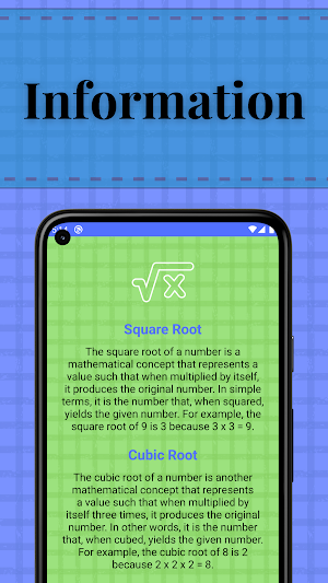 Square and Cubic Root Screenshot 3