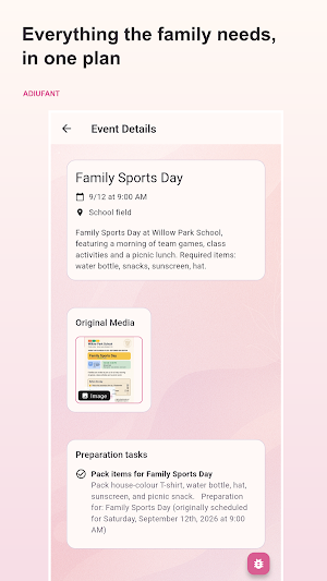 Adiufant: Family Organizer Screenshot 0