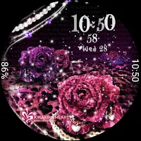 Engraved rose leopard (WF518)