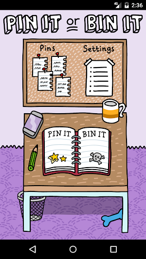 Pin It or Bin It Screenshot 0