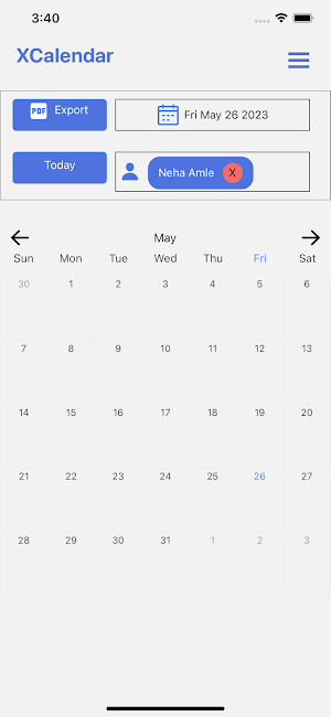 XCalendar Screenshot 0