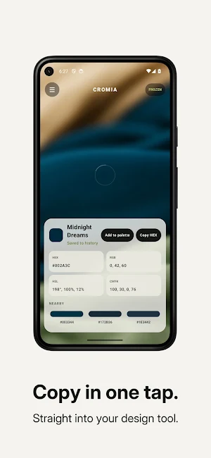 Cromia: Color Picker Camera Screenshot 1