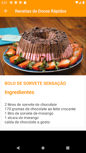 Receitas de Doces Rápidos Screenshot 3