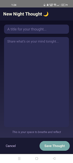 Bedtime Thoughts Pro Screenshot 1