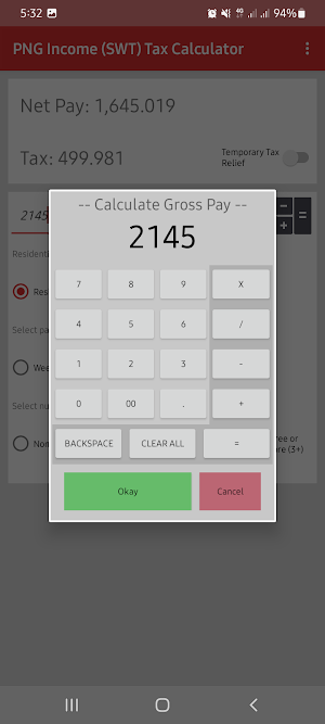 PNG Income Tax Calculator Screenshot 2