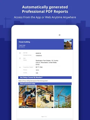 Construction Daily Log App Screenshot 1