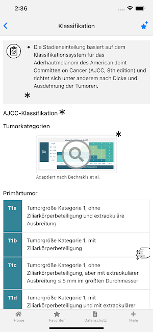 Uveales Melanom onkowissen Screenshot 1