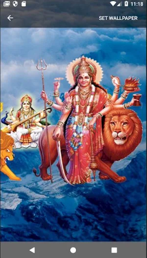 4D Durga Maa Live Wallpaper Screenshot 2
