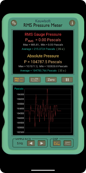 RMS Pressure Meter Screenshot 2