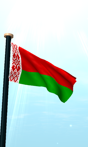 Belarus Flag 3D Live Wallpaper Screenshot 1