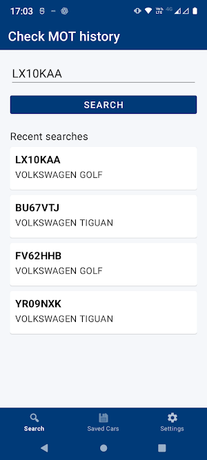 MOT History Screenshot 0