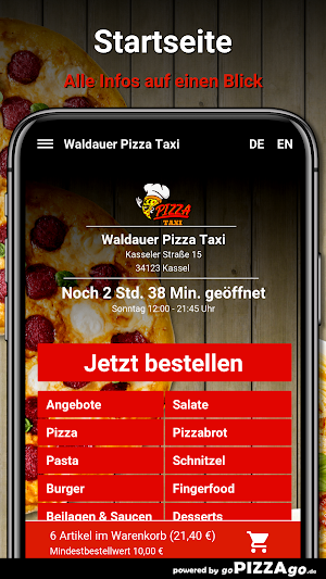 Waldauer Pizza Taxi Screenshot 1