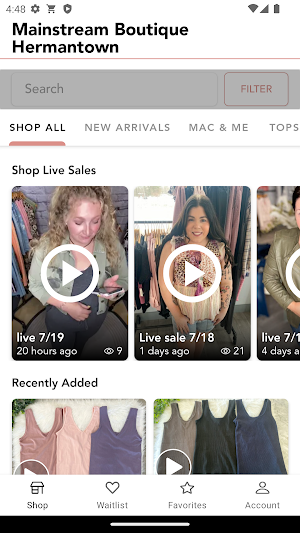 Mainstream Boutique Hermantown Screenshot 0