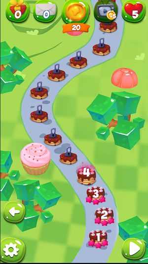 Candy Match 3: Cake & Cookies Screenshot 2