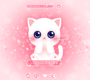 Cute Wallpaper Lovely Cat Theme Screenshot 0