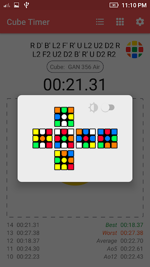 Cube Timer Screenshot 2