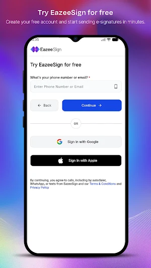 EazeeSign –Upload & eSign Docs Screenshot 1