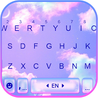 Purple Sky Aesthetic Keyboard Background