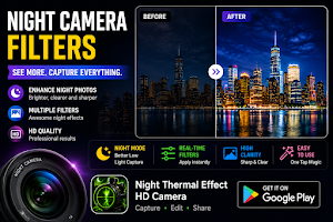 Night Thermal Effect HD Camera Screenshot 2