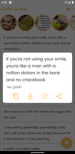 Smile Quotes and Sayings Screenshot 0