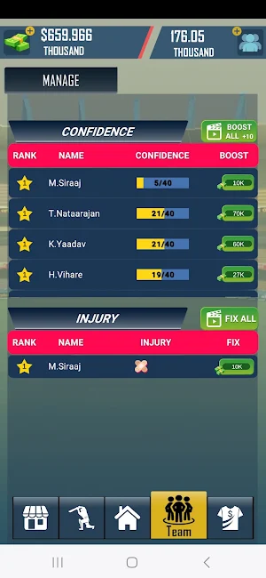 Cricket CEO 2025 Screenshot 2