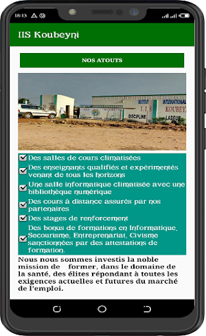 GROUPE SCOLAIRE KOUBEYNI Screenshot 2
