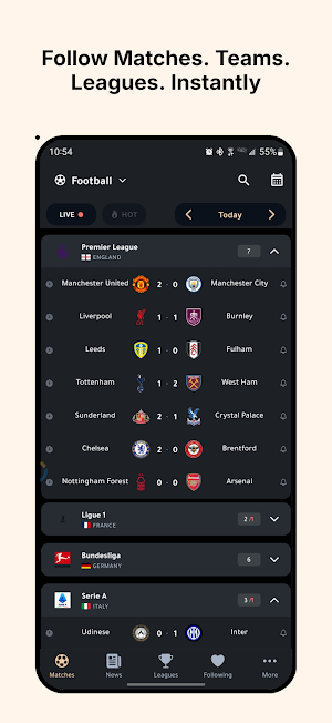 SportsMap – Live Scores & News Screenshot 1
