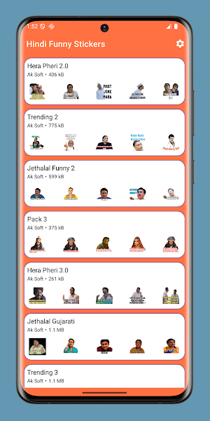Hindi Funny Stickers Screenshot 1