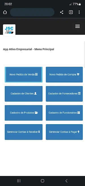JSC Gestão Empresarial Screenshot 0