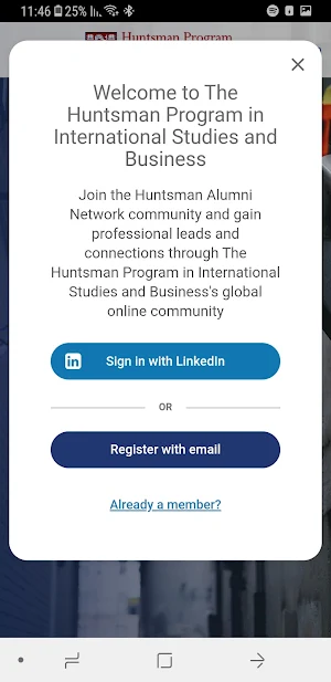 Huntsman Alumni Screenshot 1